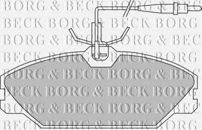 BORG & BECK bbp1466 -  Комплект тормозных колодок, дисковый тормоз